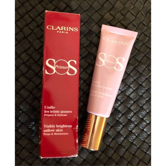 CLARINS - NWT - SOS Primer in Lavender. Corrects Sallow Skin. 1 oz Damaged Box - Picture 2 of 12